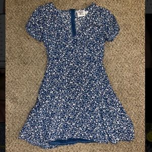 Princess Polly Sting Mini Dress Blue Floral Ditsy